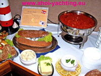 Buffet auf dem  Wasser