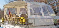 Achterdeck mit Persenning